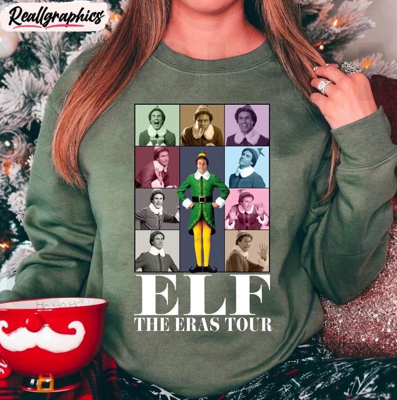 buddy elf cute shirt, elf christmas movie unisex hoodie sweater