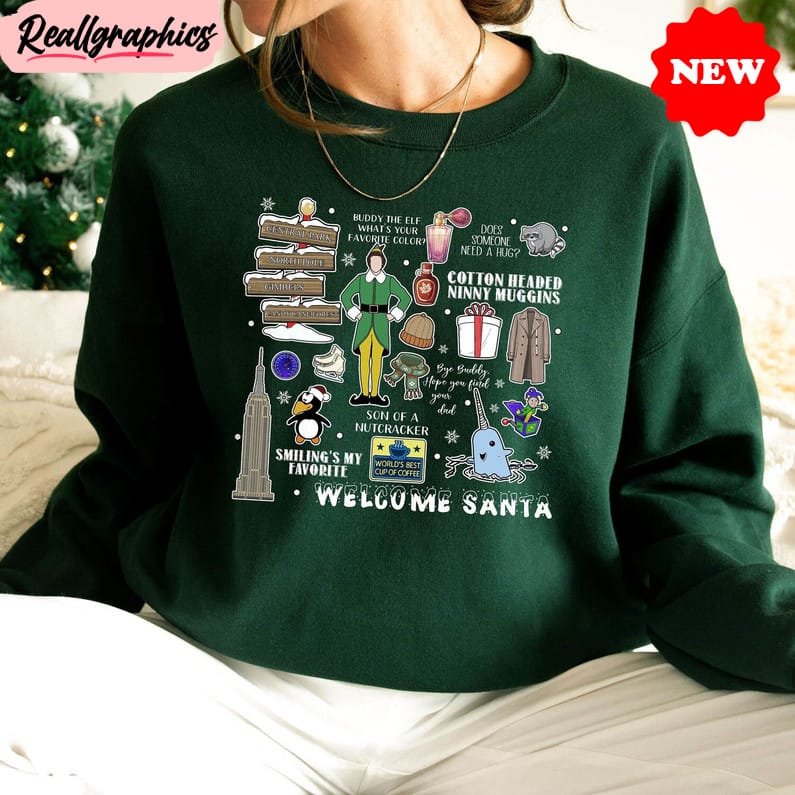 buddy elf shirt, family elf christmas short sleeve long sleeve