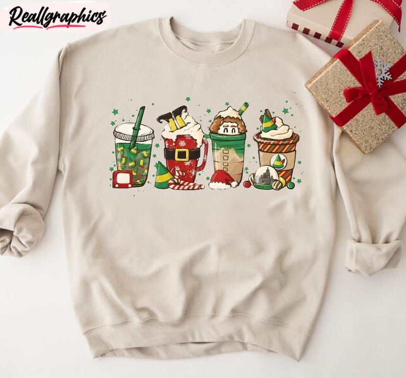 christmas coffee shirt, coffee lover sweater unisex hoodie