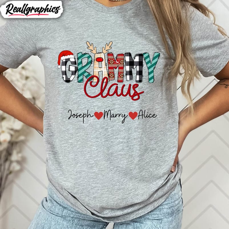 christmas grammy claus shirt, grammy funny sweater unisex hoodie