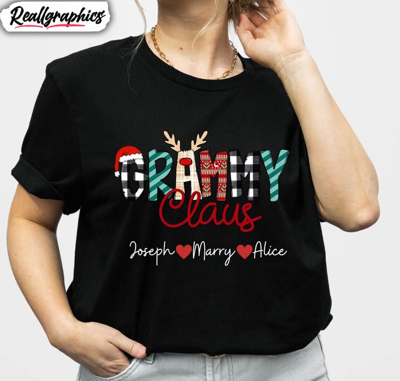 christmas grammy claus shirt, grammy funny sweater unisex hoodie