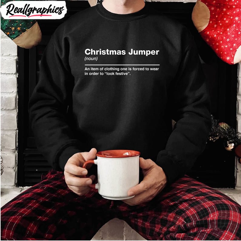 christmas jumper shirt, funny bah humbug christmas short sleeve tee tops