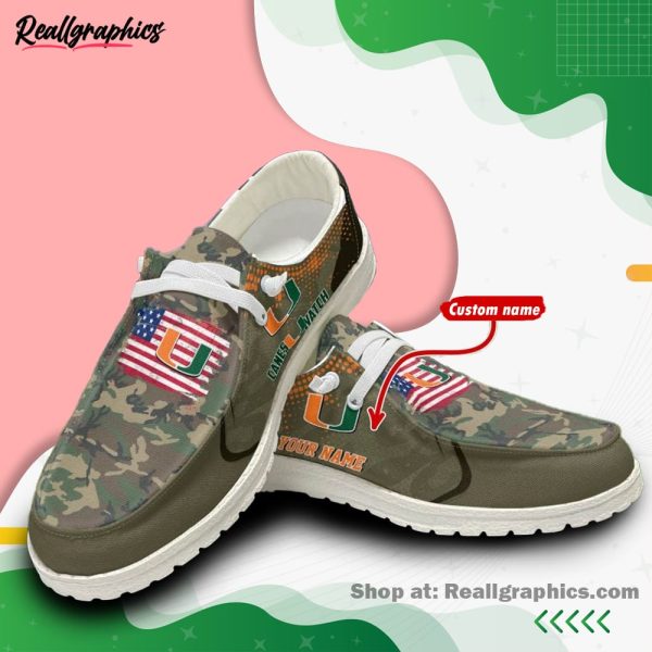 miami-hurricanes-ncaa-sport-camouflage-custom-name-hey-dude-shoes