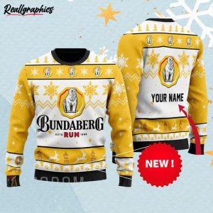 Personalized Bundaberg Rum Christmas Sweater