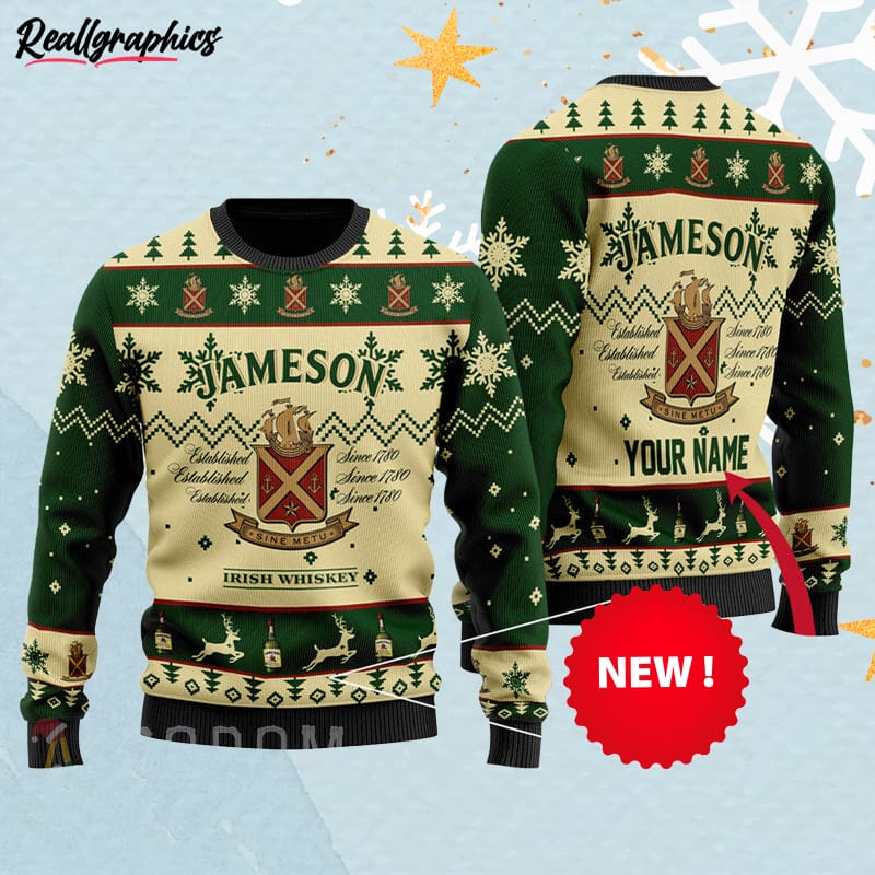 Personalized Jameson Irish Whiskey Sweater