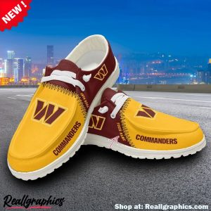 personalized-nfl-washington-commanders-custom-name-hey-dude-shoes