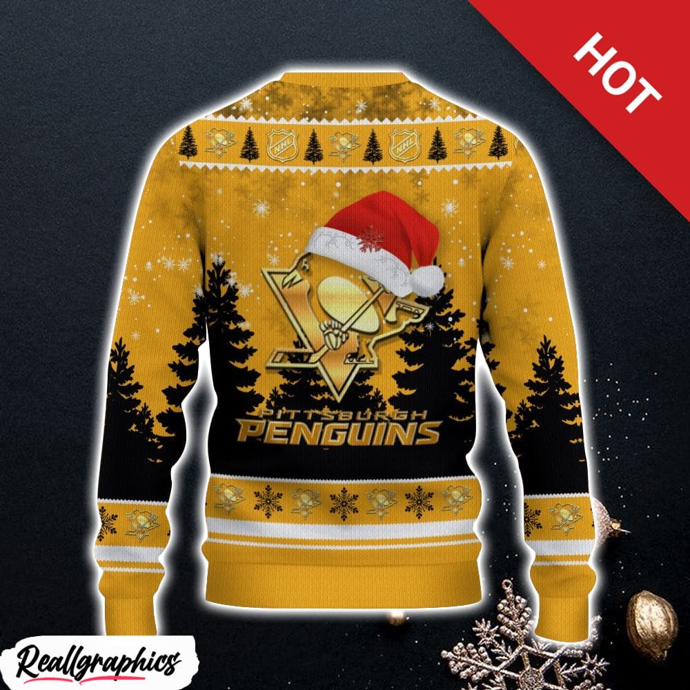 pittsburgh penguins ugly christmas sweater 3d gift for christmas