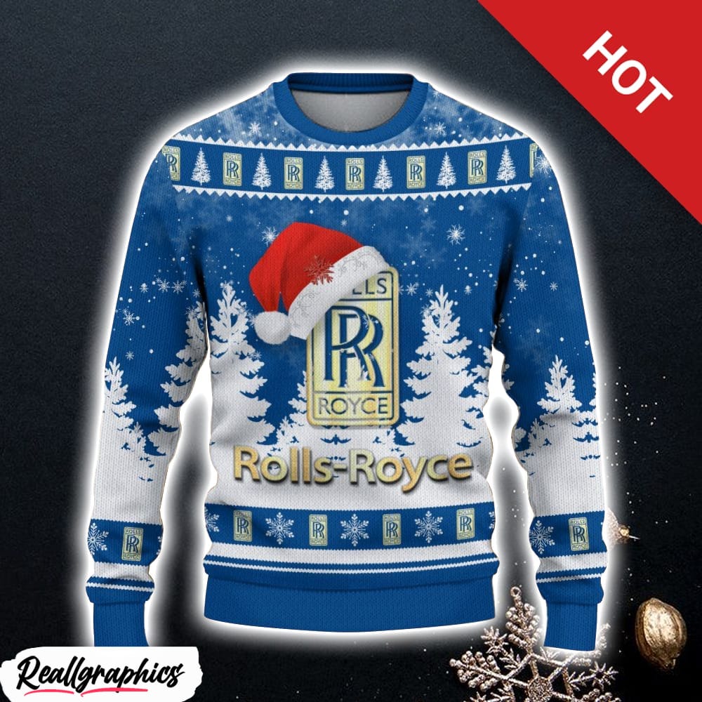 rolls royce ugly christmas sweater 3d gift for christmas