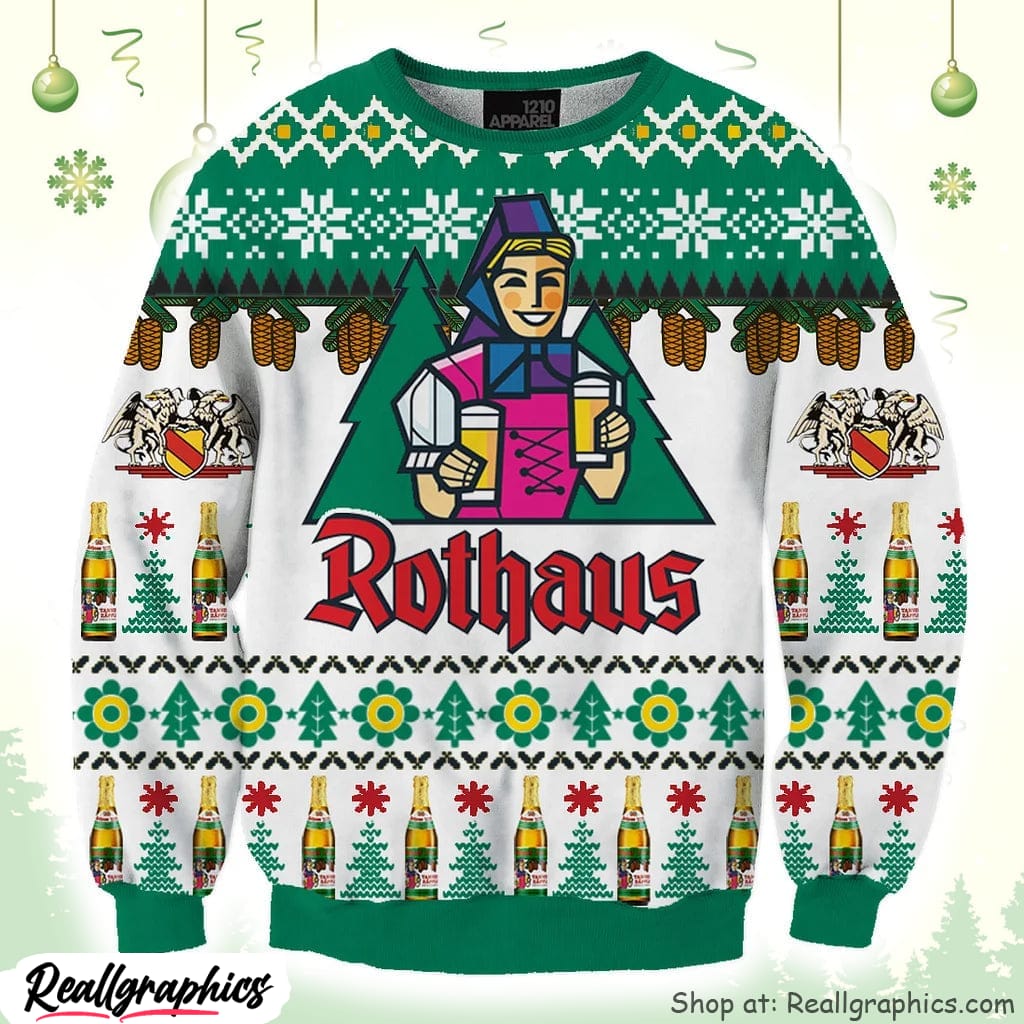 rothaus ugly christmas sweater, gift for christmas holiday