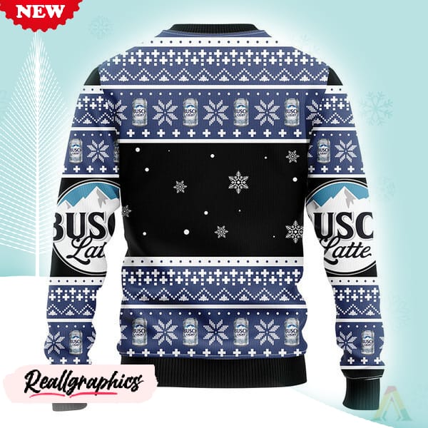 Snowflakes Busch Latte Christmas Ugly Sweater