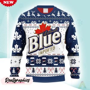 Snowflakes Labatt Blue Christmas Ugly Sweater