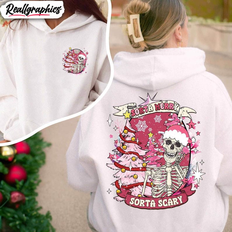 sorta-merry-sorta-scary-funny-christmas-shirt-cute-spooky-season-hoodie-crewneck-sweatshirt-2