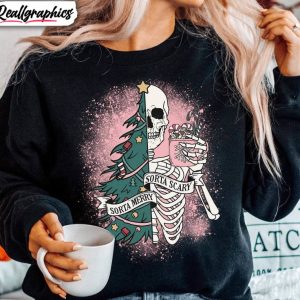 sorta-merry-sorta-scary-funny-shirt-christmas-trendy-crewneck-sweatshirt-sweater-1