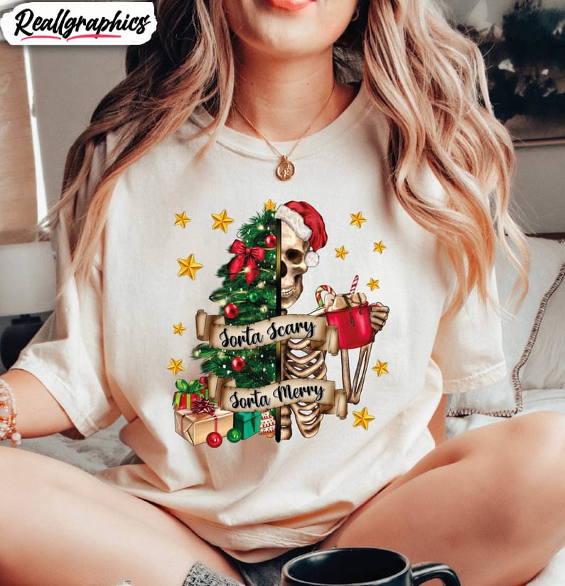 sorta-merry-sorta-scary-shirt-merry-christmas-long-sleeve-tee-tops-2