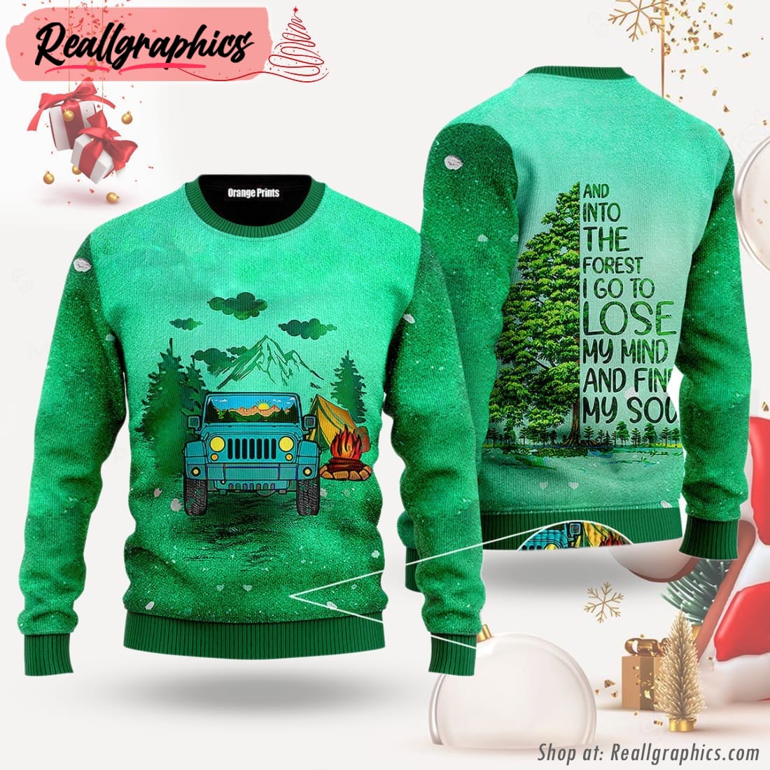 travelling ugly christmas sweater for men & women