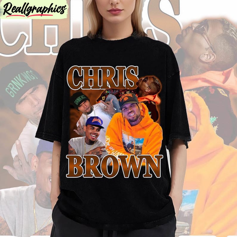 awesome chris brown breezy shirt, retro chris brown washed t shirt long sleeve