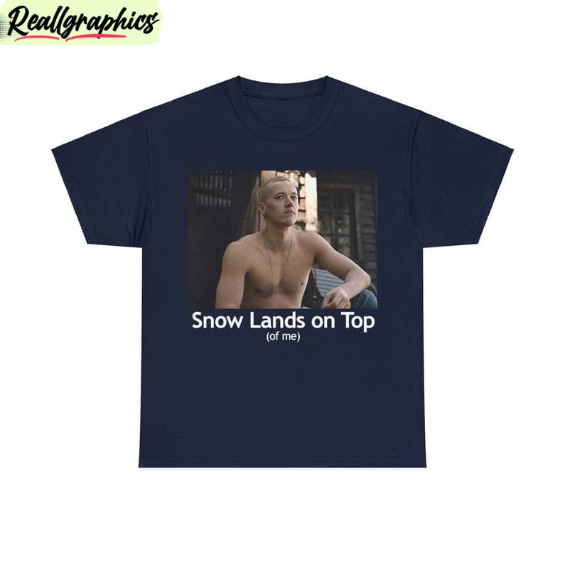 awesome snow lands on top shirt, funny tom blyth short sleeve tee tops