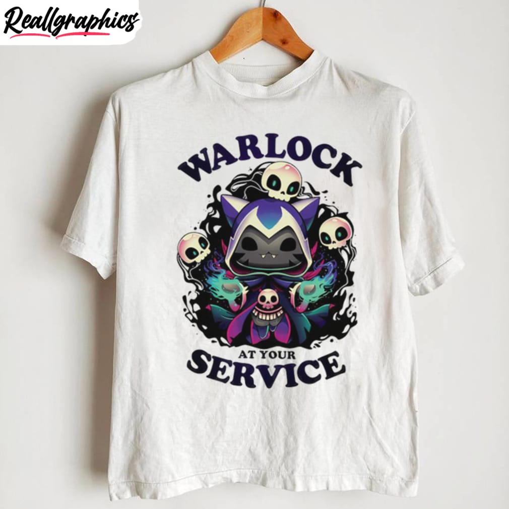 cat warlock at your service shirt