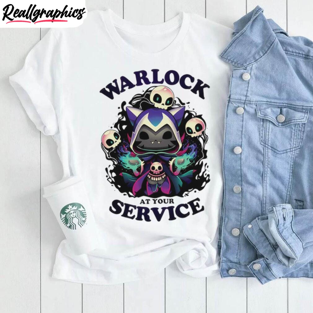 cat warlock at your service shirt