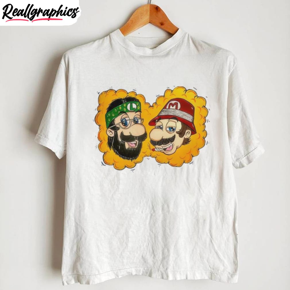 cheech and chong mario bros t shirt