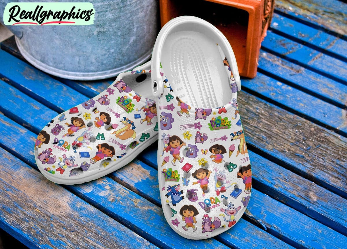 dora the explorer cartoon classic crocs for men women