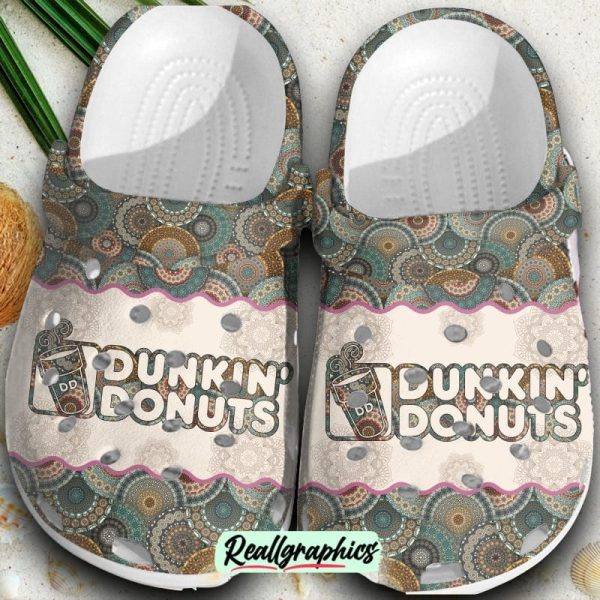 dunkin-donuts-crocs-shoes-comfortable-crocband-clogs-for-men-women