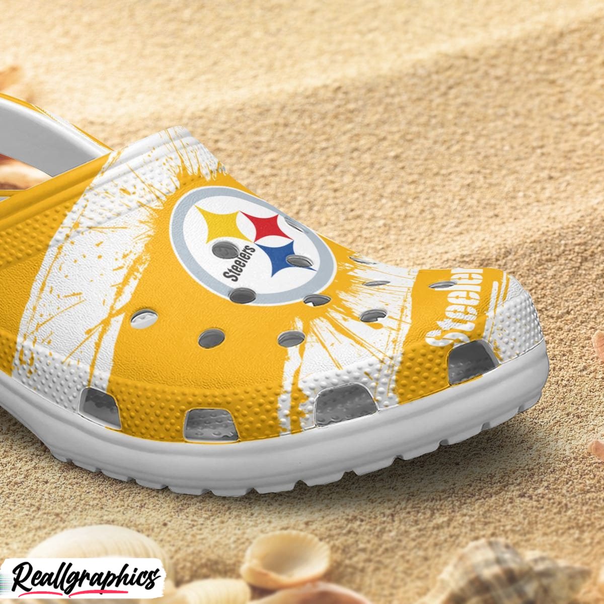 pittsburgh steelers ink splash crocs shoes, pittsburgh steelers merch