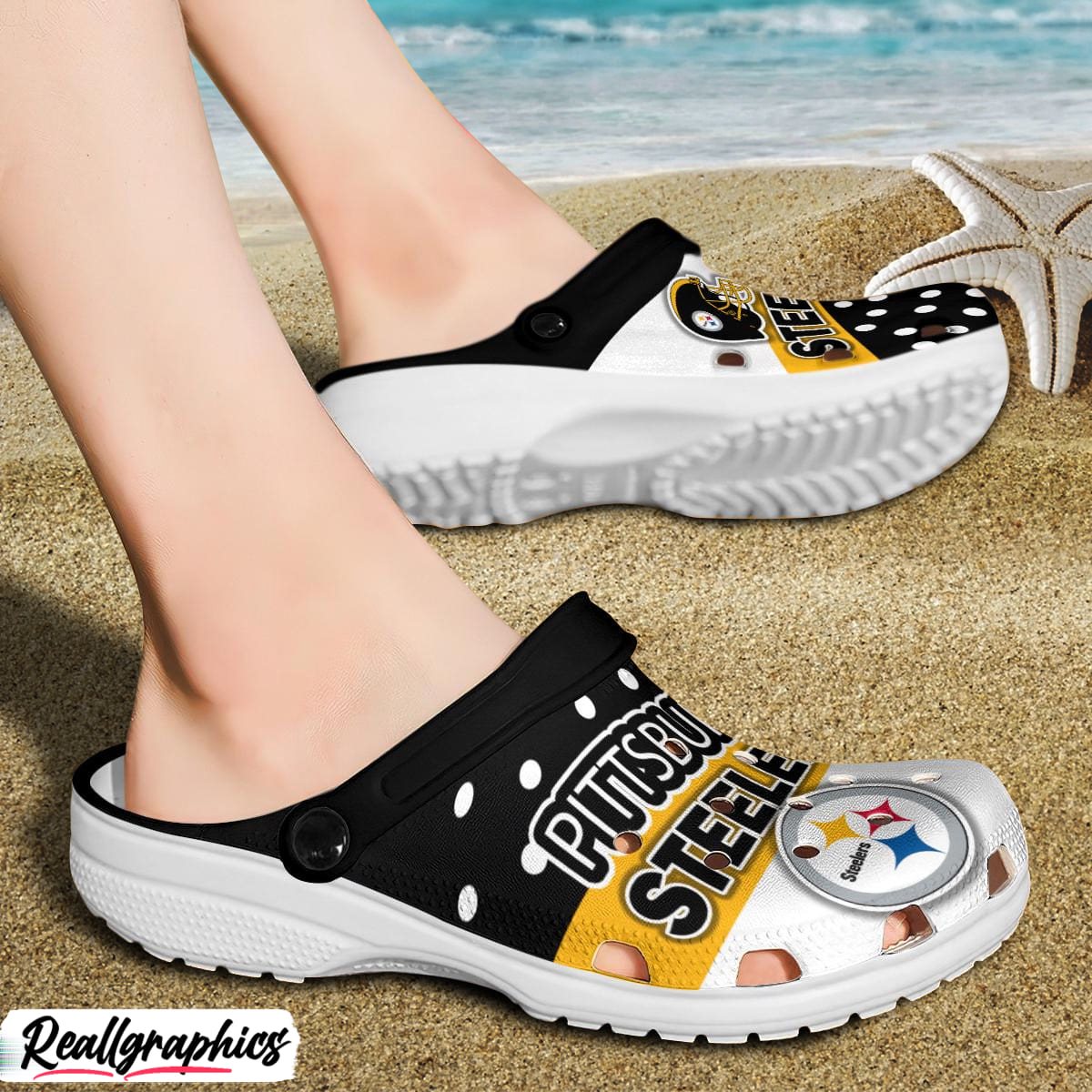 pittsburgh steelers trending style crocs shoes, pittsburgh steelers footwear