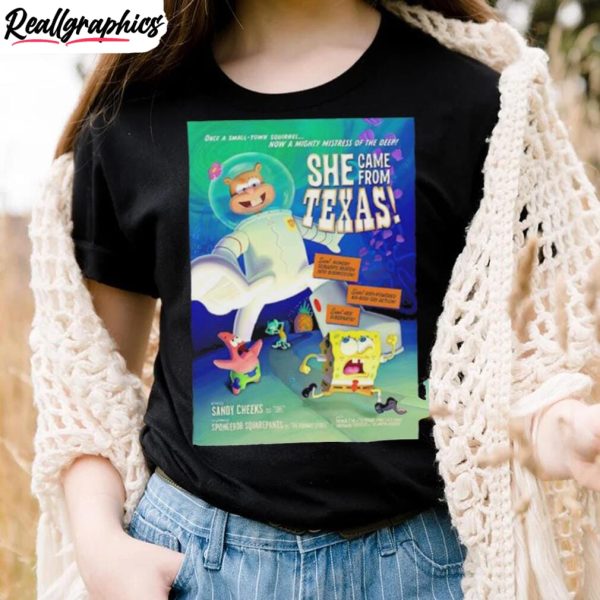spongebob-squarepants-she-came-from-texas-poster-shirt-2