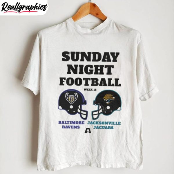 sunday-night-football-week-15-baltimore-ravens-vs-jacksonville-jaguars-shirt-2