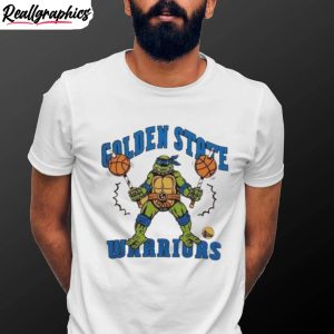 tmnt-leonardo-x-golden-state-warriors-mascot-shirt