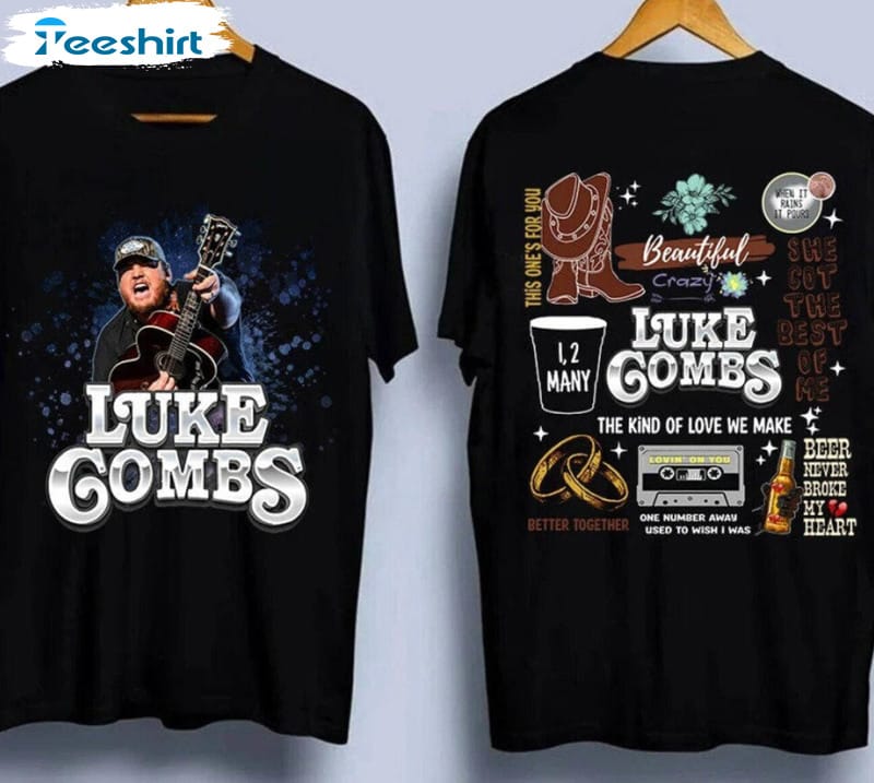 vintage luke combs world tour shirt, luke combs bullhead sweatshirt tank top