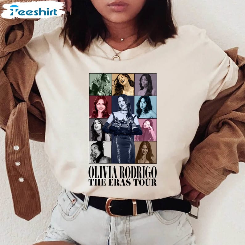 vintage olivia rodrigo the eras tour sweatshirt , olivia rodrigo shirt crewneck