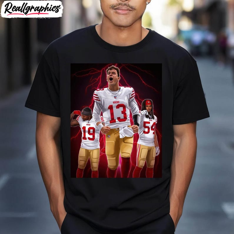 vintage san francisco football sweatshirt, groovy 49ers merch hoodie long sleeve