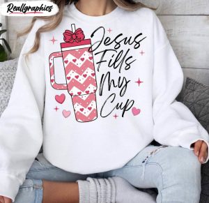 awesome jesus fills my cup shirt, limited tumbler tee tops short sleeve