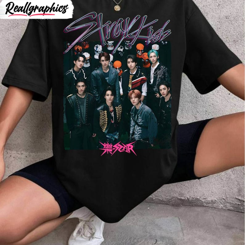 awesome stray kids rock star album hoodie, stray kids 5 star unisex shirt