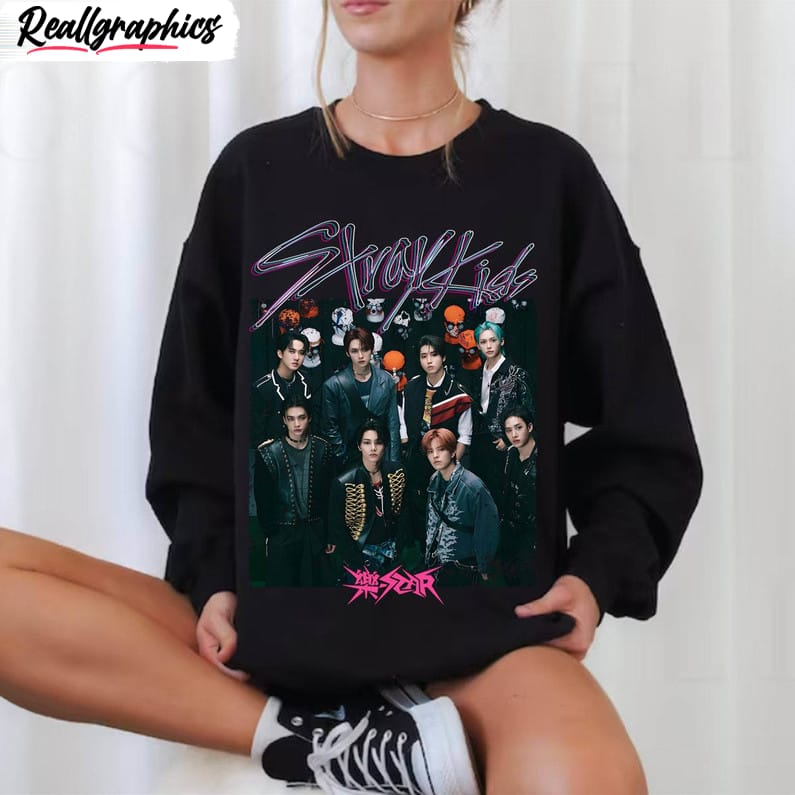 awesome stray kids rock star album hoodie, stray kids 5 star unisex shirt