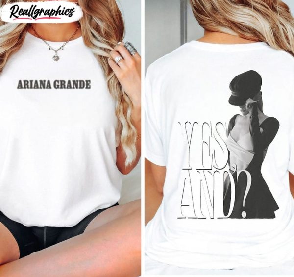 awesome yes and ariana grande shirt, cute ariana grande unisex hoodie crewneck