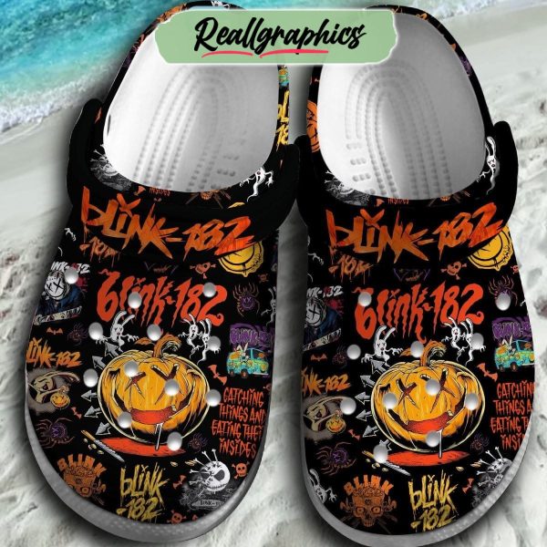 blink 182 catching things and eating they insides black design 3d printed classic crocs