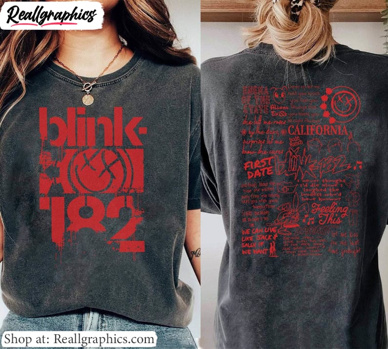 blink 182 cool design shirt, groovy rock and roll t unisex shirt, hoodie