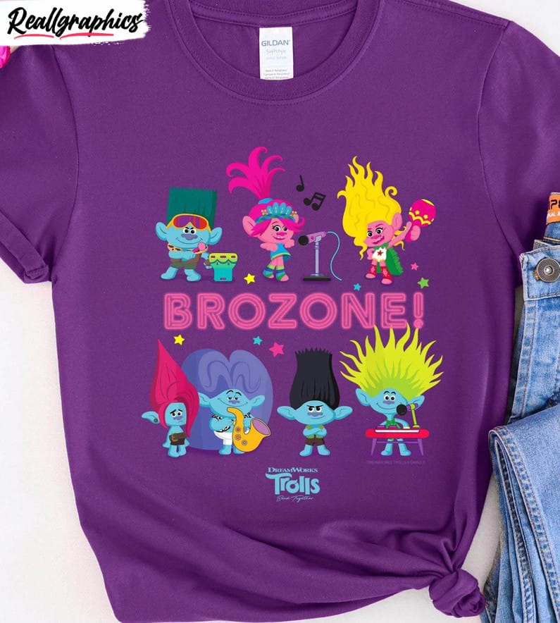 brozonei sweatshirt, trolls band together shirt crewneck