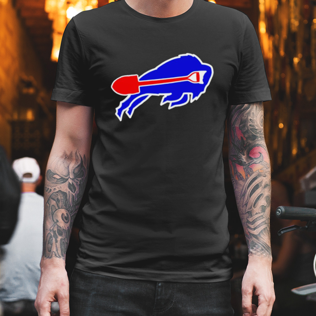 buffalo bill shovel funny football logo shirt