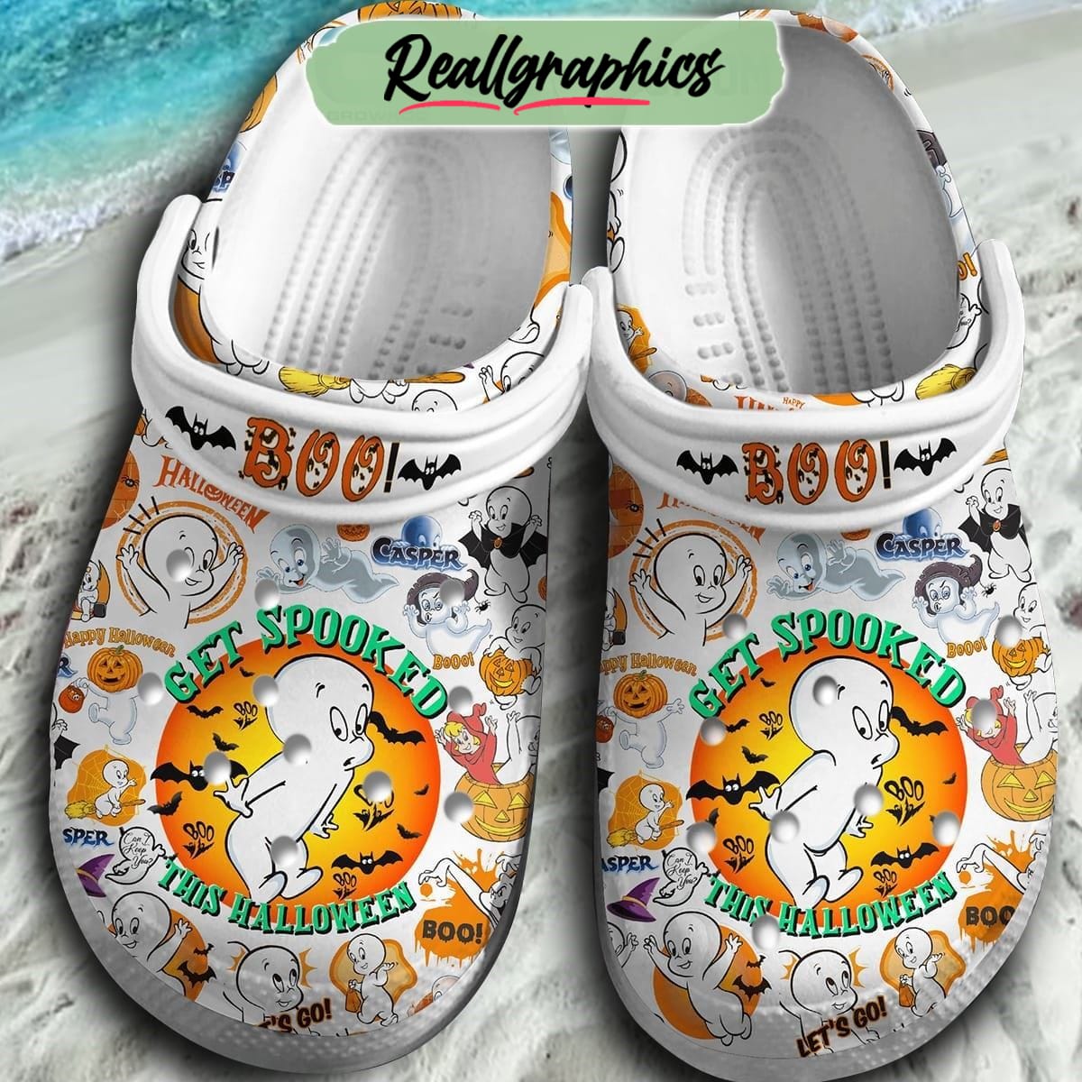 casper disney boo get spooked this halloween 3d printed classic crocs