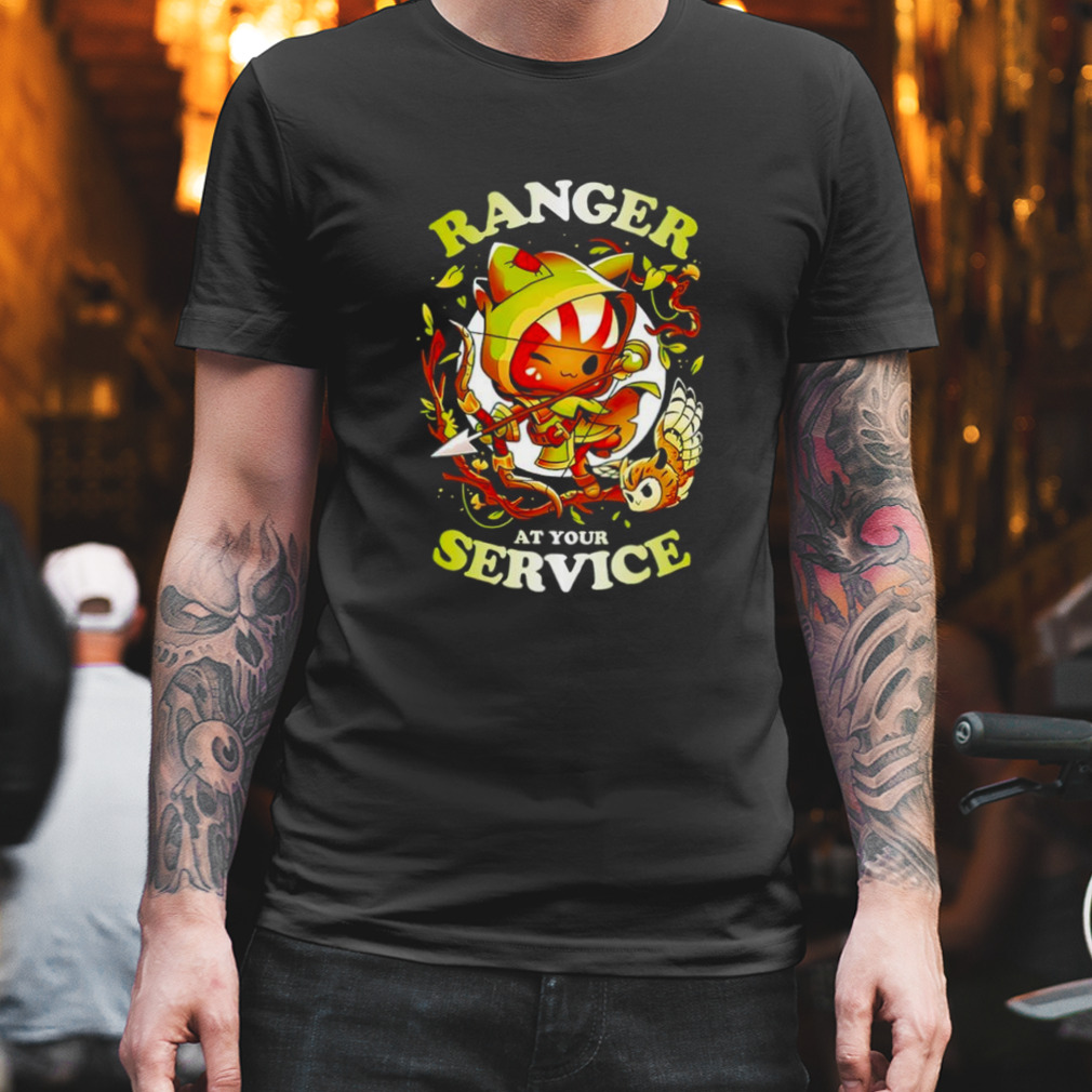 cat ranger at your service shirt