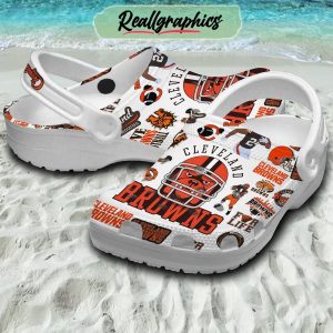 cleveland browns nfl 3d printed classic crocs, browns fan gears