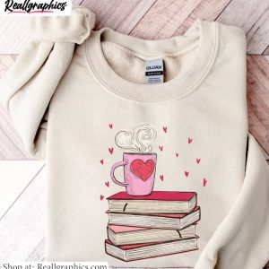 cool-design-book-coffee-love-t-shirt-all-booked-for-valentines-unisex-shirt-hoodie-2