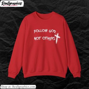 cool-design-follow-god-not-others-shirt-groovy-jesus-short-sleeve-unisex-t-shirt