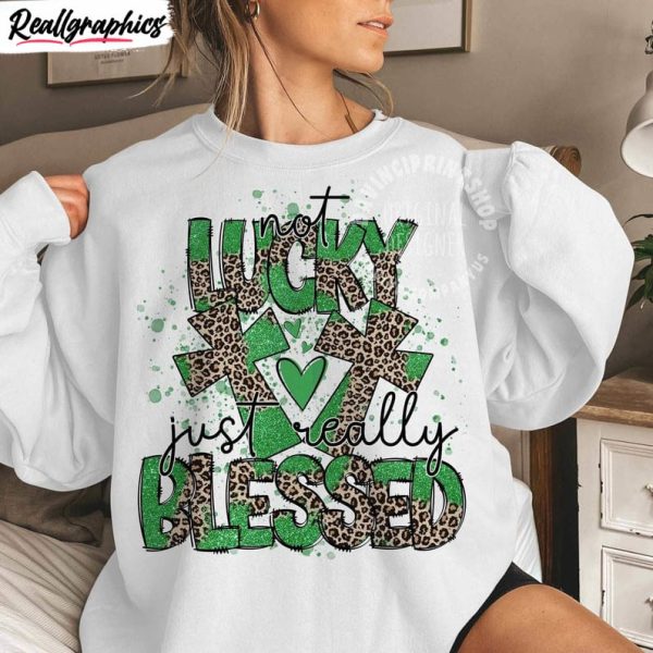 cool not lucky simply blessed roman shirt, hoodie tee tops gift for men women