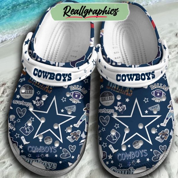 dallas cowboys football crocs, cowboys shoes