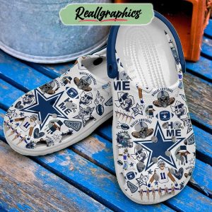 dallas cowboys nfl america's team 3d printed classic crocs, dallas cowboys gifts for fans